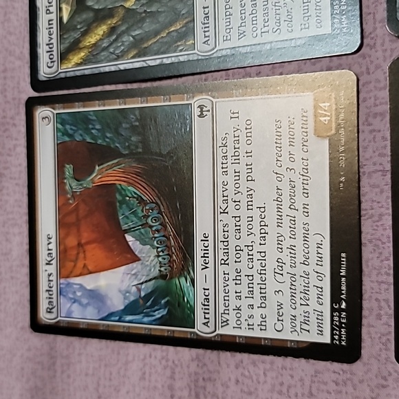 Set of 5 Magic The Gathering (MTG) Artifact Trading Cards - Picture 2 of 7